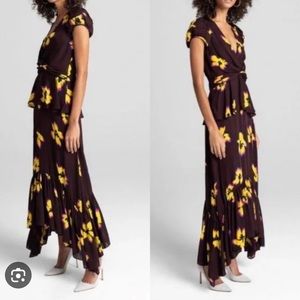 ALC Zadie Floral Maxi Dress with Peplum